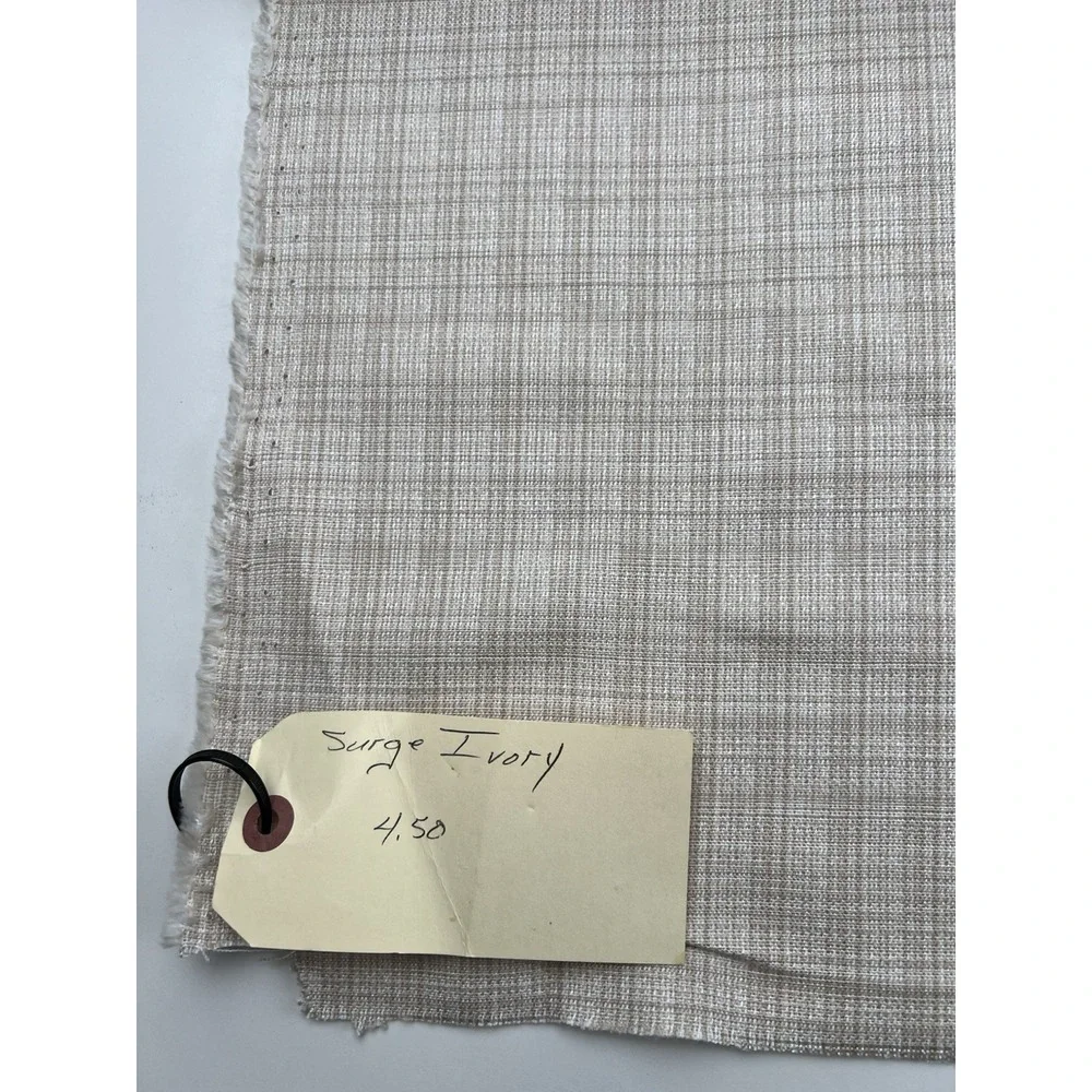 Sunbrella Fabric Surge Ivory  Dyed Acrylic Drapery Upholstery 4.25 yards x 54